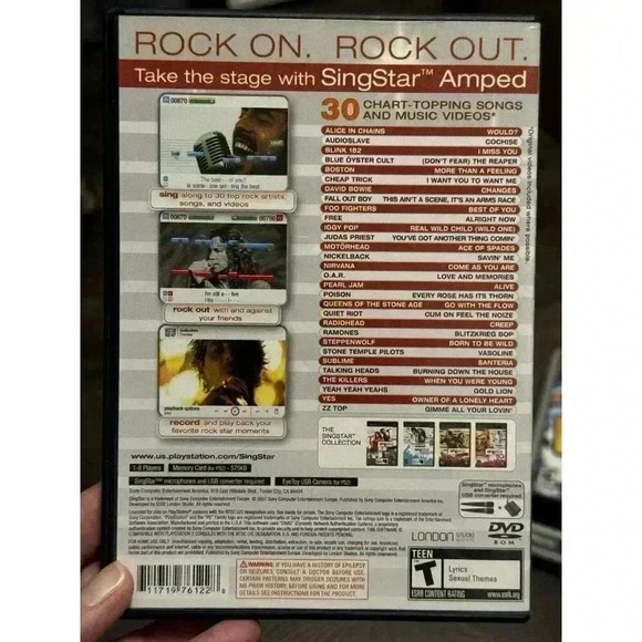 Sony PLAYSTATION 2 PS2 Lot of 3 GAMES 2 Singstar (POP + Amped) and 1 Boogie - Picture 3 of 13